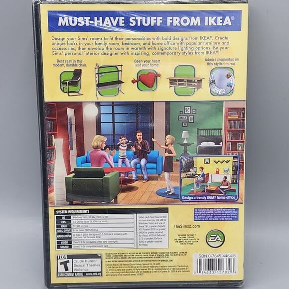Sims 2: IKEA Home Stuff PC 2008 New Sealed - Picture 2 of 9